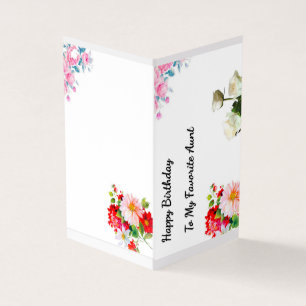 Birthday  florals to Favorite Aunt 