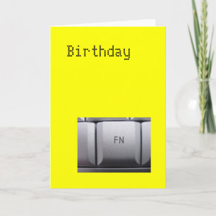 Birthday 'fn' card