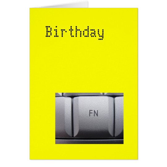 Birthday 'fn' card