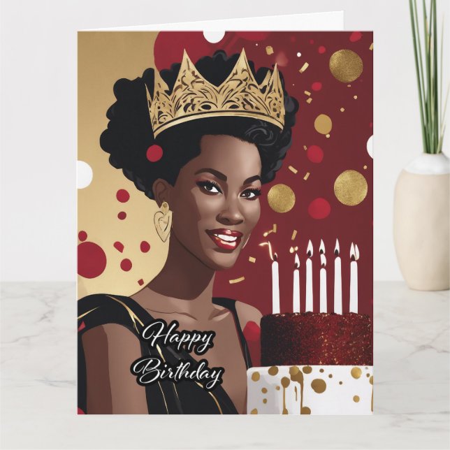 Birthday -Folded Greeting Card (Front)