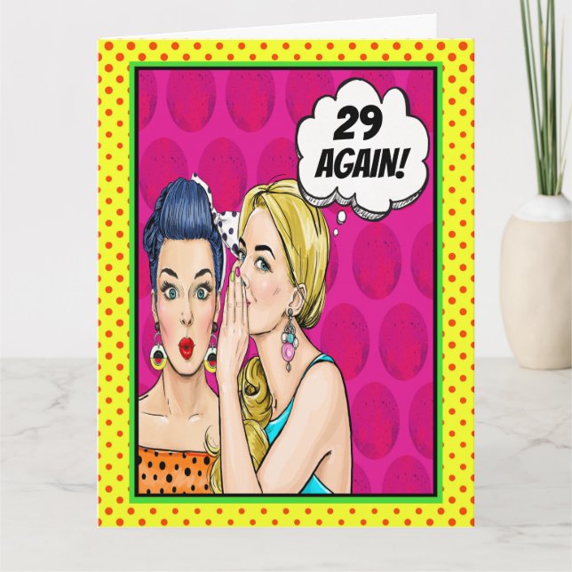 Birthday Folded Greeting Card - See All Sides (Front)