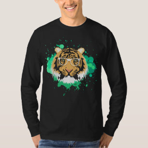 Birthday for Boy Cool Tiger Striped Animal T-Shirt