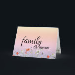 Birthday For Daughter-in-law With Floral Border Card<br><div class="desc">Birthday for daughter-in-law on a pastel gradient rainbow background with a wildflower border.
The inside text can be changed.</div>