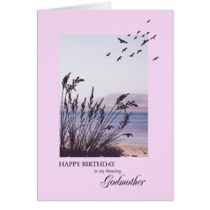 Birthday for Godmother, seaside scene