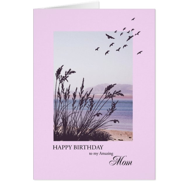 Birthday for Mom, seaside scene (Front)