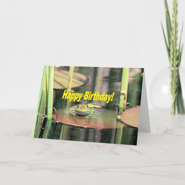 Birthday frog card (Front)