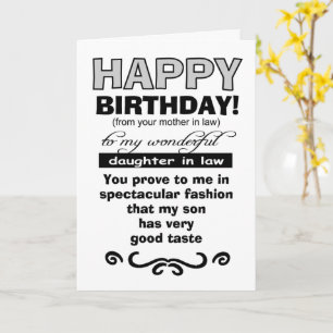 birthday from mom/law to daughter/law card
