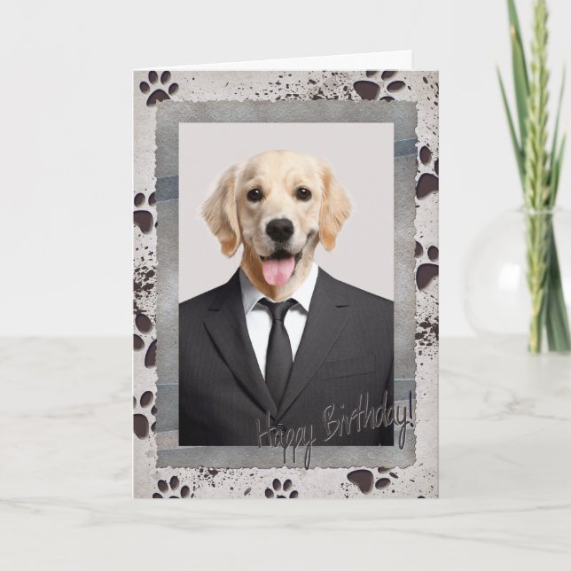 Birthday from the Dog  Card (Front)