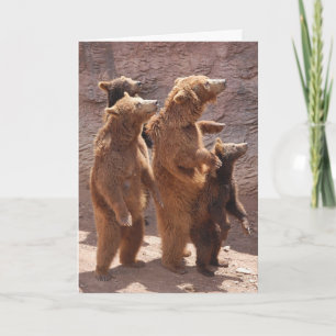 BIRTHDAY FROM US ALL (FAMILY) BEARS CARD