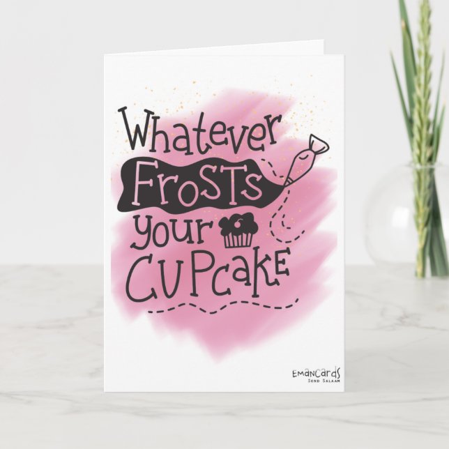 Birthday- Frost for your cupcake Card (Front)