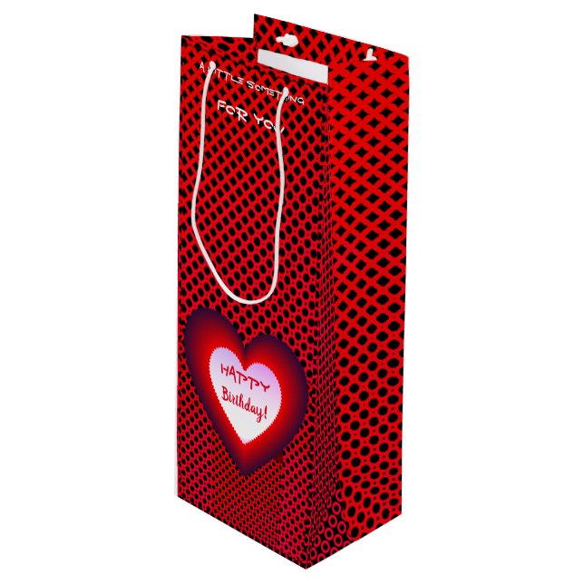 Birthday Fun  Wine Gift Bag (Front Angled)
