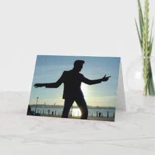 BIRTHDAY FUNNY 1950's rocker GREETING CARD