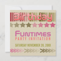 Birthday FunTimes Invitation