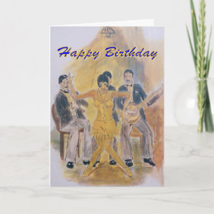Birthday G Card Roaring Twenties