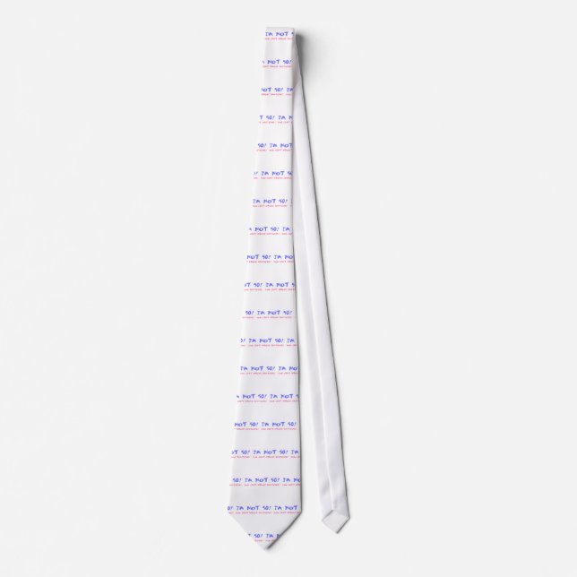 Birthday Gag Gift For Turning 50 Tie (Front)