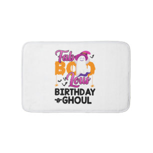 Birthday Ghoul Halloween Girls Womens Fab Boo Lous Bath Mat