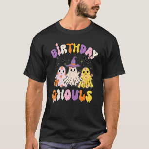 Birthday Ghouls Halloween Spooky Season Floral Gho T-Shirt