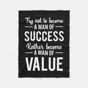 Birthday Gift A Man Of Success Fleece Blanket