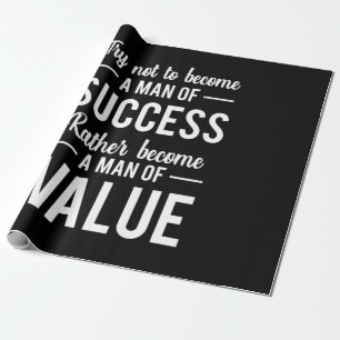Birthday Gift A Man Of Success Wrapping Paper
