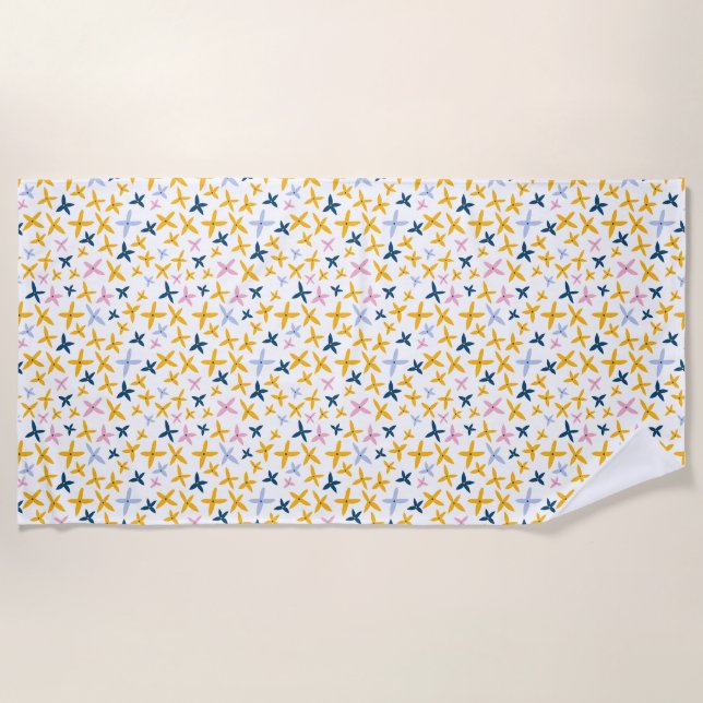 Birthday Gift | All Flowers Keep The Light Beach Towel (Front)