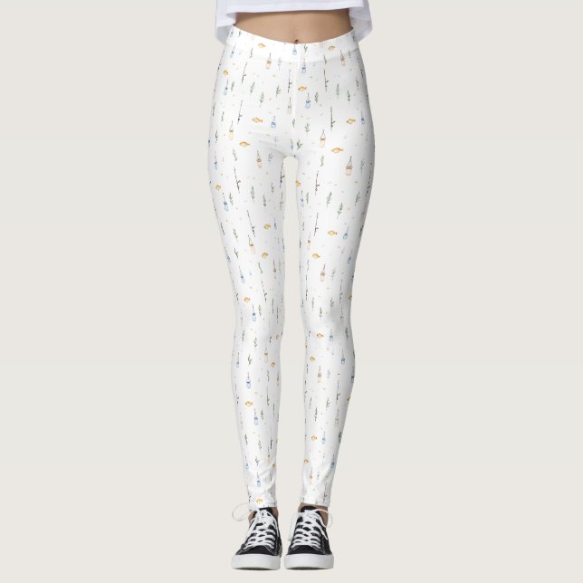 Birthday Gift | Always Think Like A Fish Leggings (Front)