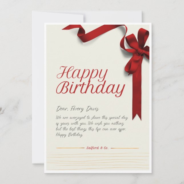 Birthday Gift card (Front)