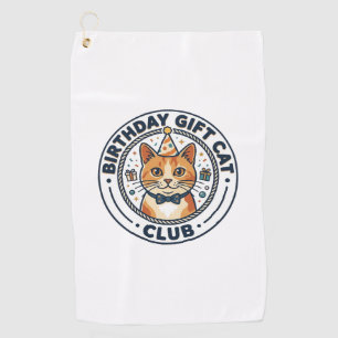 Birthday Gift Cat Cat Lover Gift - Birthday Gift C Golf Towel
