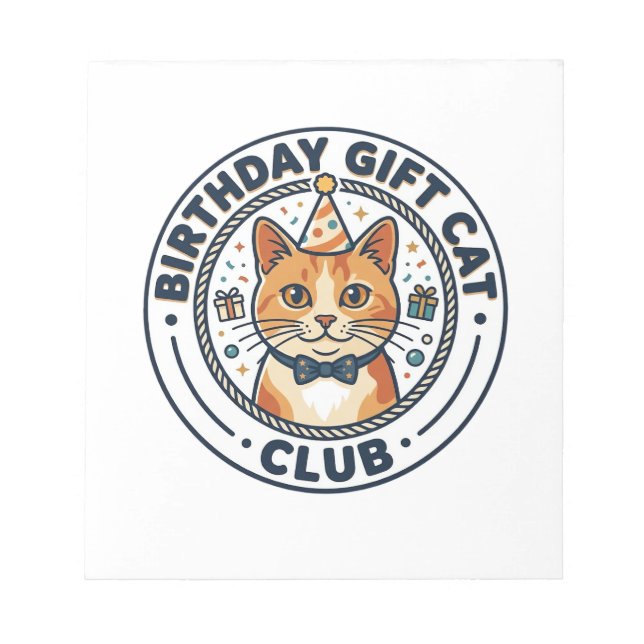 Birthday Gift Cat Cat Lover Gift - Birthday Gift C Notepad (Front)