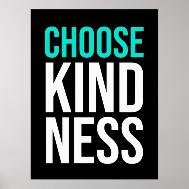 Birthday Gift Choose Kindness Poster (Front)