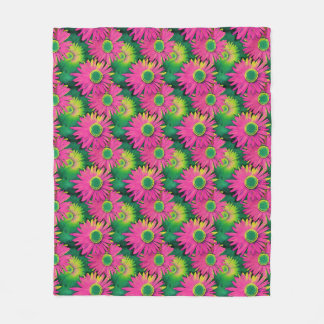 Birthday Gift | Colourful Daisy Flower Arrangement Fleece Blanket