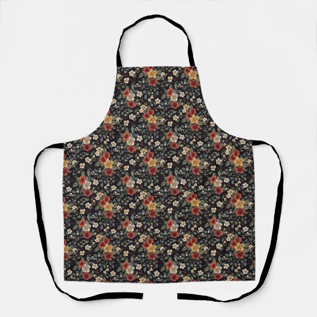 Birthday Gift | Colourful Floral Apron (Front)