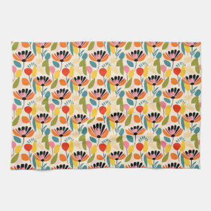 Birthday Gift   Colourful Flower Seamless Kitchen Towel