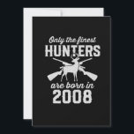 Birthday gift Deer Hunter Hunting for 2008s Invitation<br><div class="desc">The best birthday present for kid who was born on 2008. A limited edition designed only for your kid! Check out our collection</div>