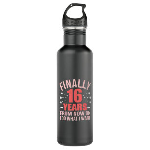 Birthday Gift   Finally 16 Years Old 710 Ml Water Bottle