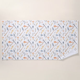 Birthday Gift Fishing Is Fun Catching Is Better Beach Towel