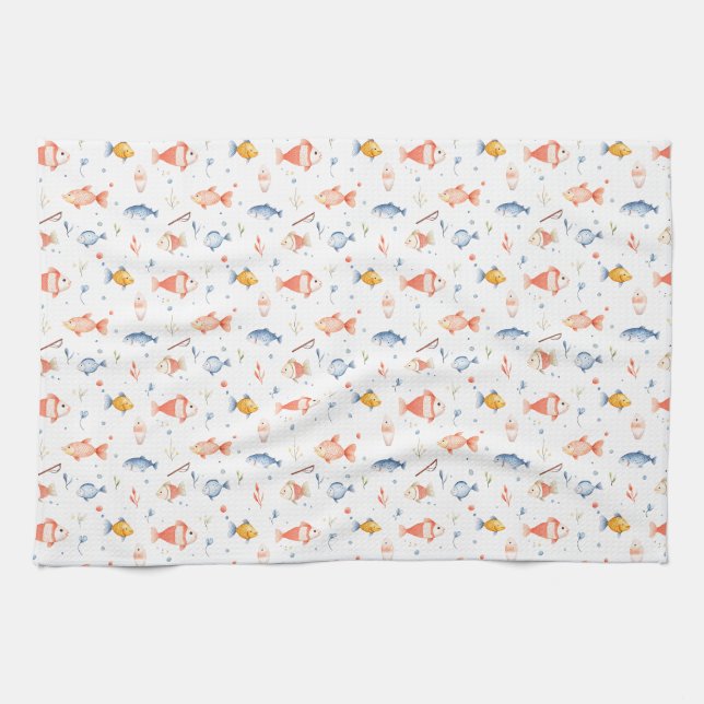 Birthday Gift | Fishing May Not Be Everything Kitchen Towel (Horizontal)