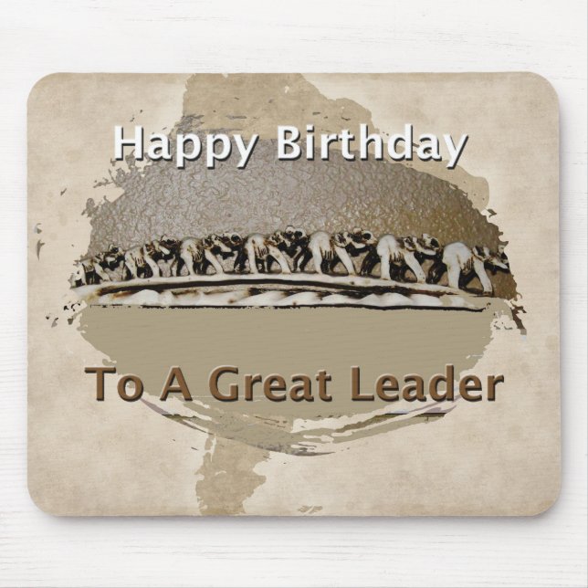 Birthday Gift For Boss Mouse Pad (Front)