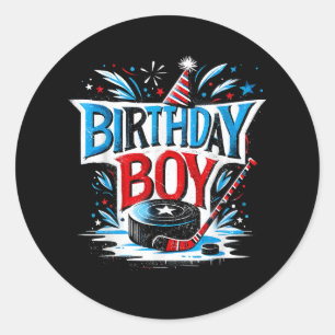 Birthday Gift For Kids Boys Birthday Boy For Ice H Classic Round Sticker