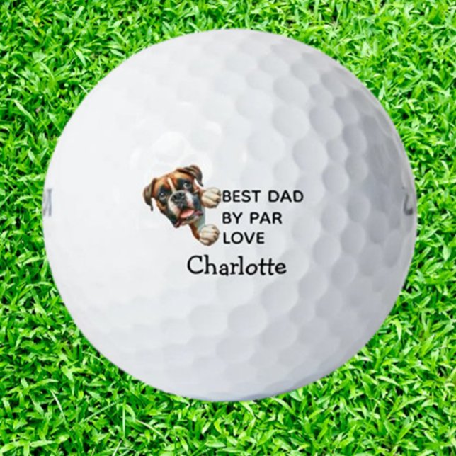  Birthday Gift for the Best BOXER Dad Golf Balls (Surprise your boxer dad with personalized golf balls—the perfect birthday gift)