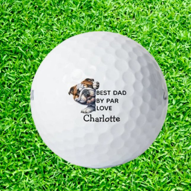  Birthday Gift for the Best Bulldog Dad Golf Balls (Show your love with a thoughtful gift for the best Bulldog Dad.)