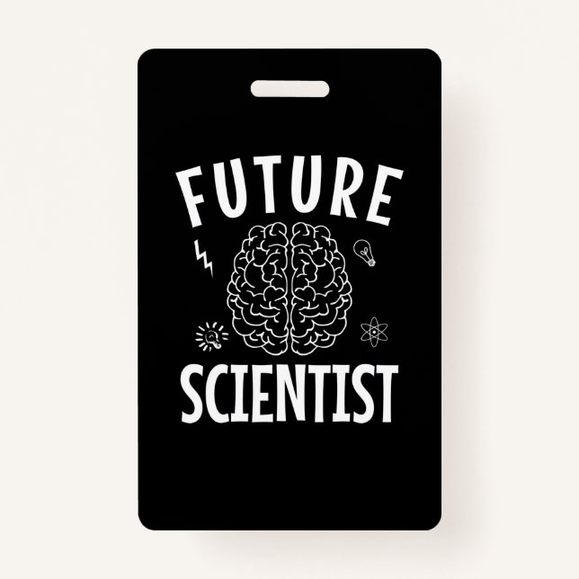 Birthday Gift | Future Scientist Badge (Front)