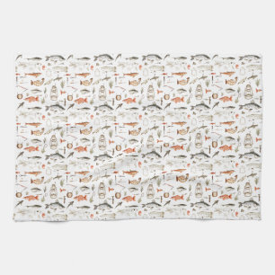 Birthday Gift Good Things Come To Those Who Bait Kitchen Towel