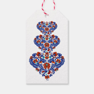 Birthday Gift / Hungarian Rustic Matyo Tags