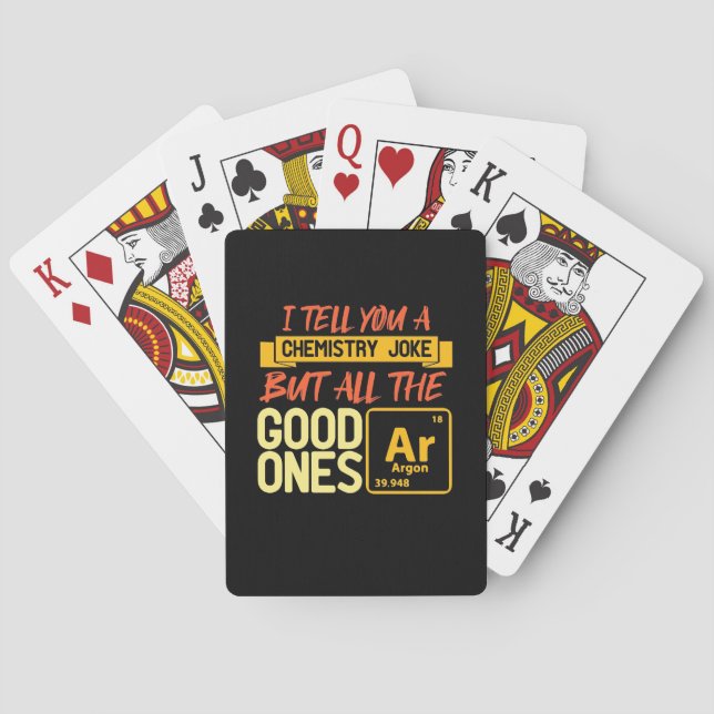 Birthday Gift | I Tell You A Chemistry Playing Cards (Back)