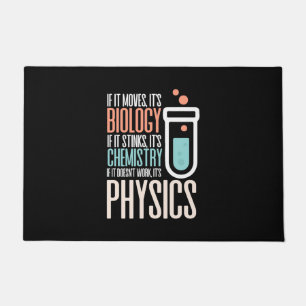 Birthday Gift If It Moves It Is Biology Doormat