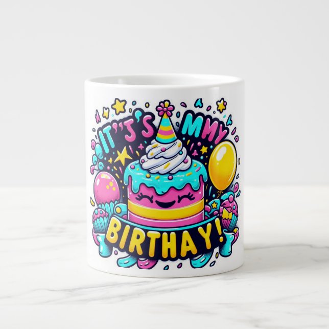 Birthday gift  large coffee mug (Front)