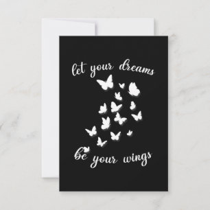 Birthday Gift Let Your Dreams Be Your Swings RSVP Card