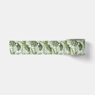 Birthday Gift Lily of the Valley Flower Seamless Satin Ribbon