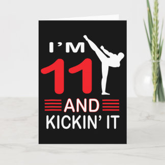 Birthday Gift Martial Arts Gift Boys Girls 1  Card
