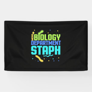 Birthday Gift Micro Biology Department Staph Banner